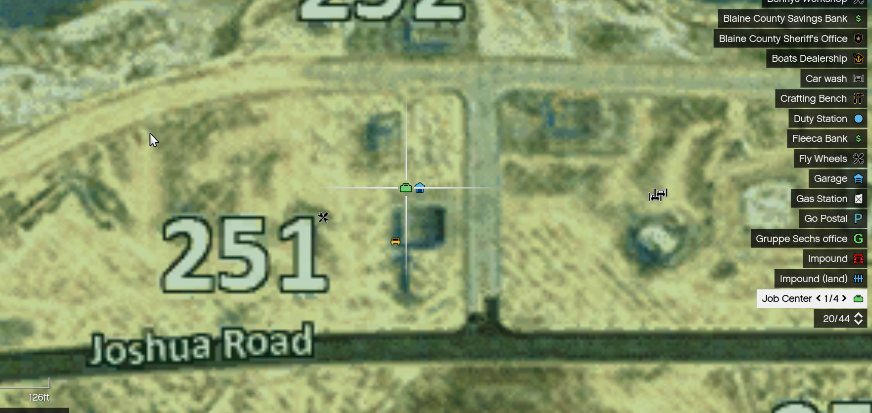 Job Center Locations on Map