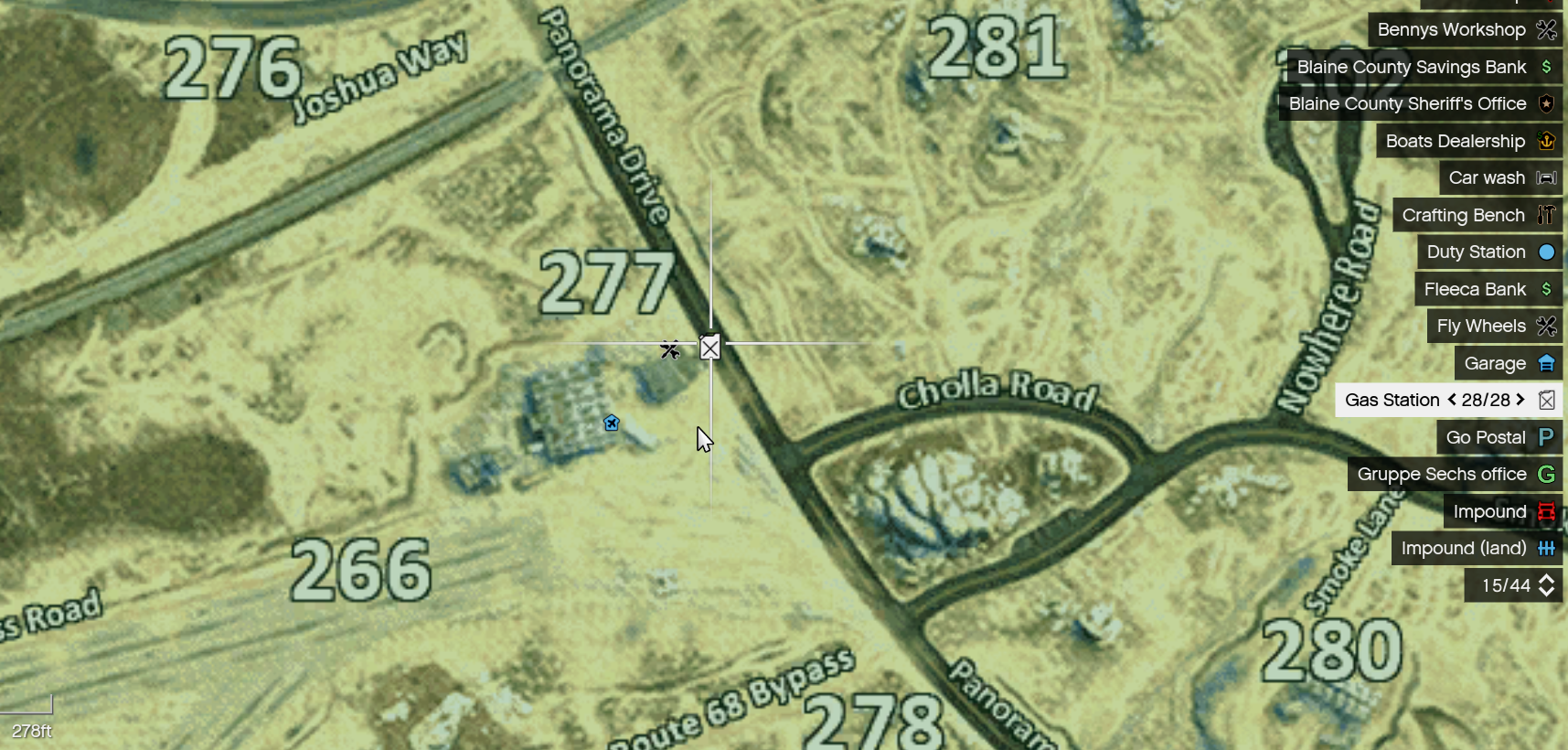 Gas Station Locations on Map
