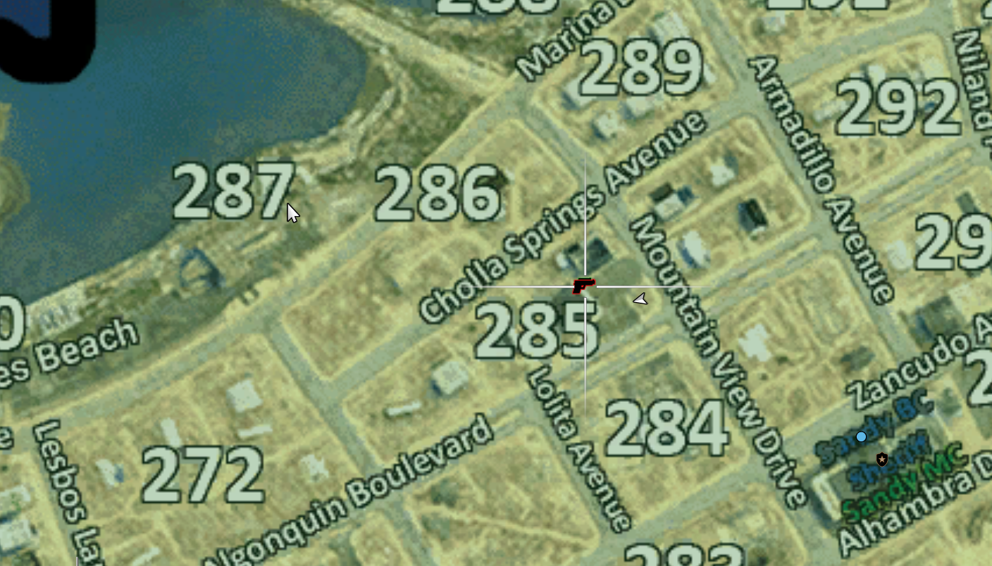 Gun Store Locations on Map