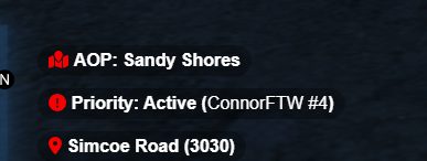 Priority started confirmation